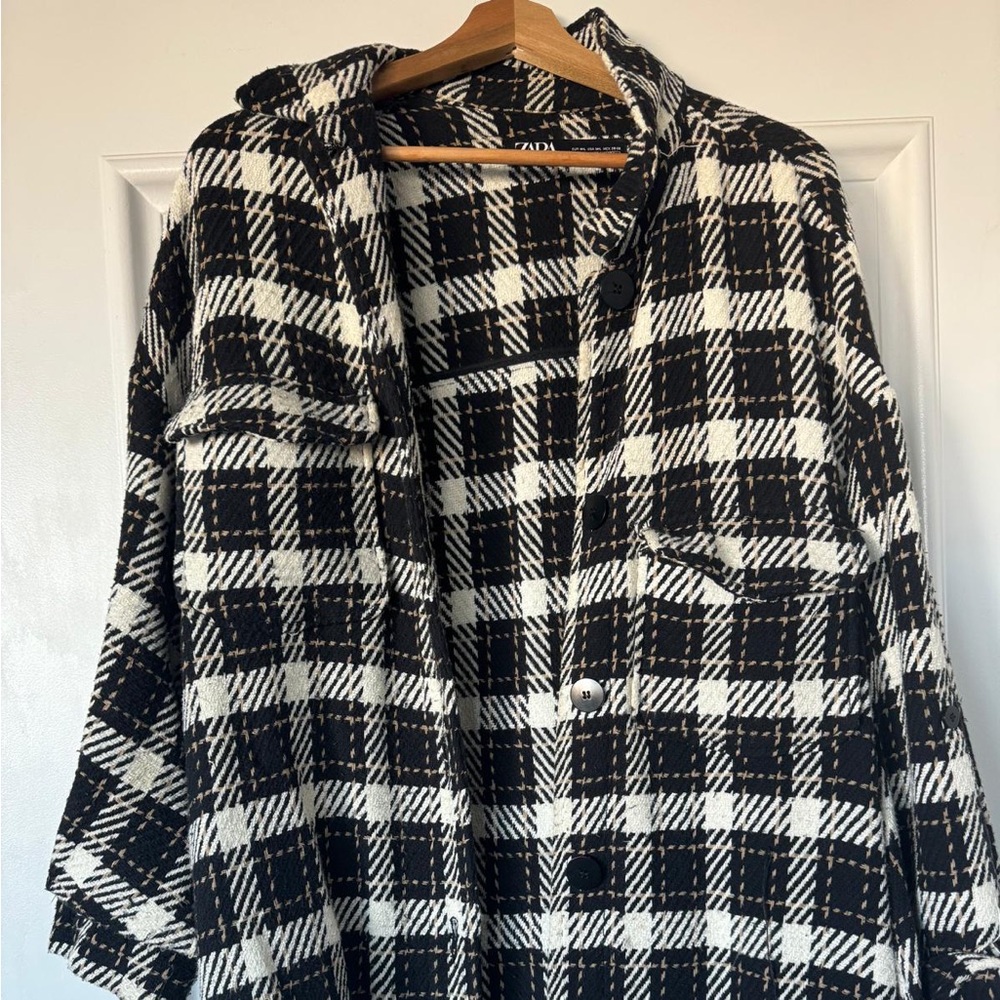 Oversized checkered jacket
Zara size M 
Great condition